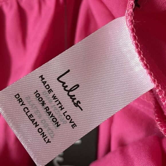 LULUS Dress Womens Small S Pink Wrap Mini NEW Open Back Positively Perfect - Picture 14 of 15